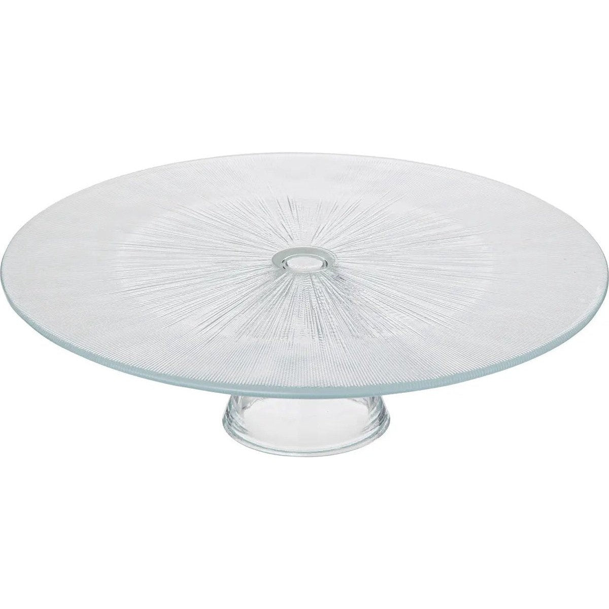 Taartplateau Elise - glas - 9 x 28 cm - op voet - gebakjes serveren en presenteren