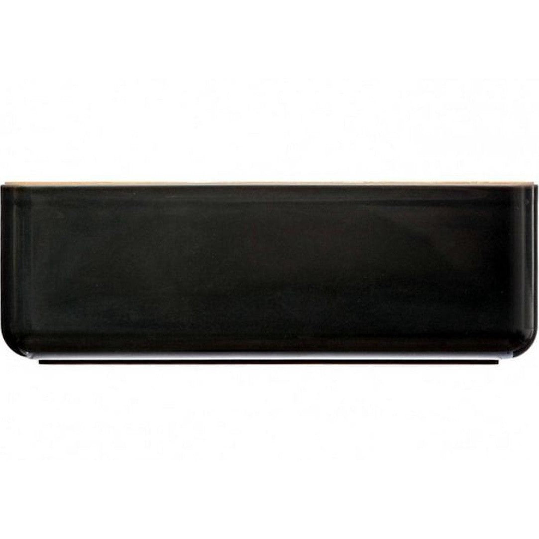 Tissuedoos - Zwart - Bamboe - 13 x 26 x 8.8 cm