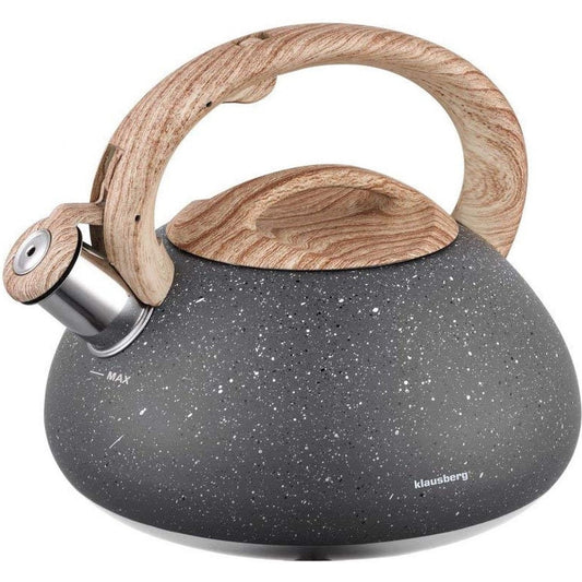 Top Choice - Fluitketel - 2.7 liter - marmerlook - houten handvat