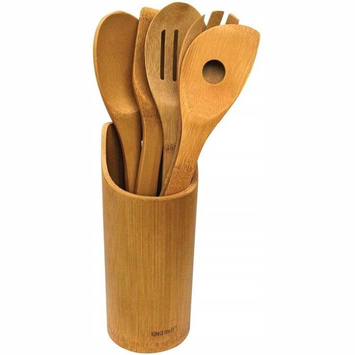 Top Choice - Houten keukenset - 5 delig + houder