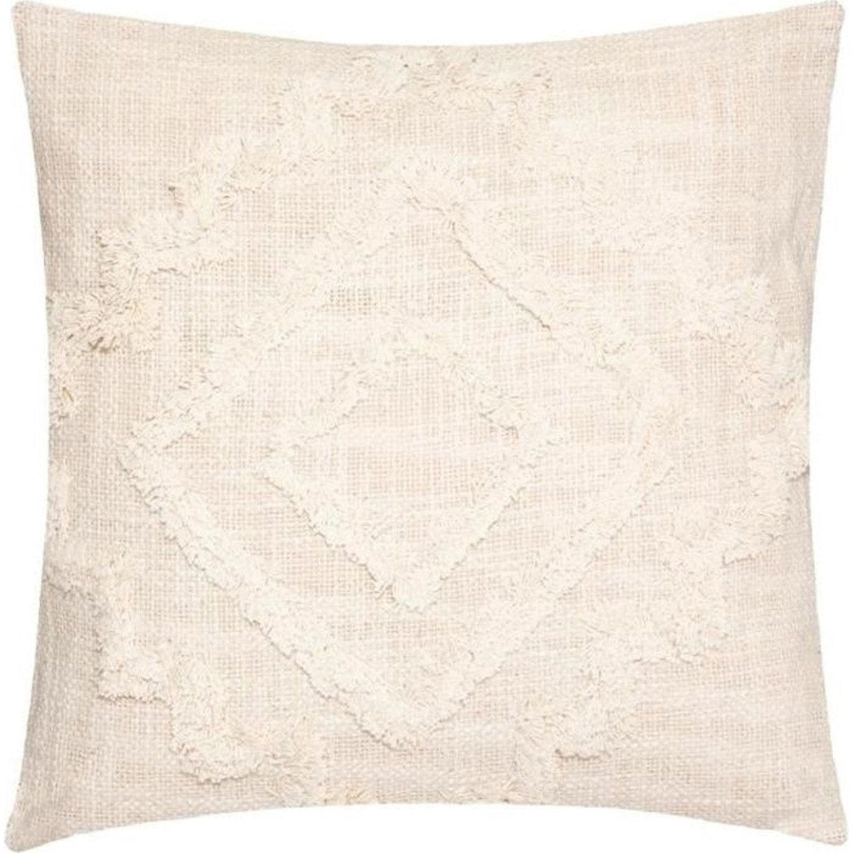 Tuft Inca Kussen - 40 x 40 cm - Ivoor