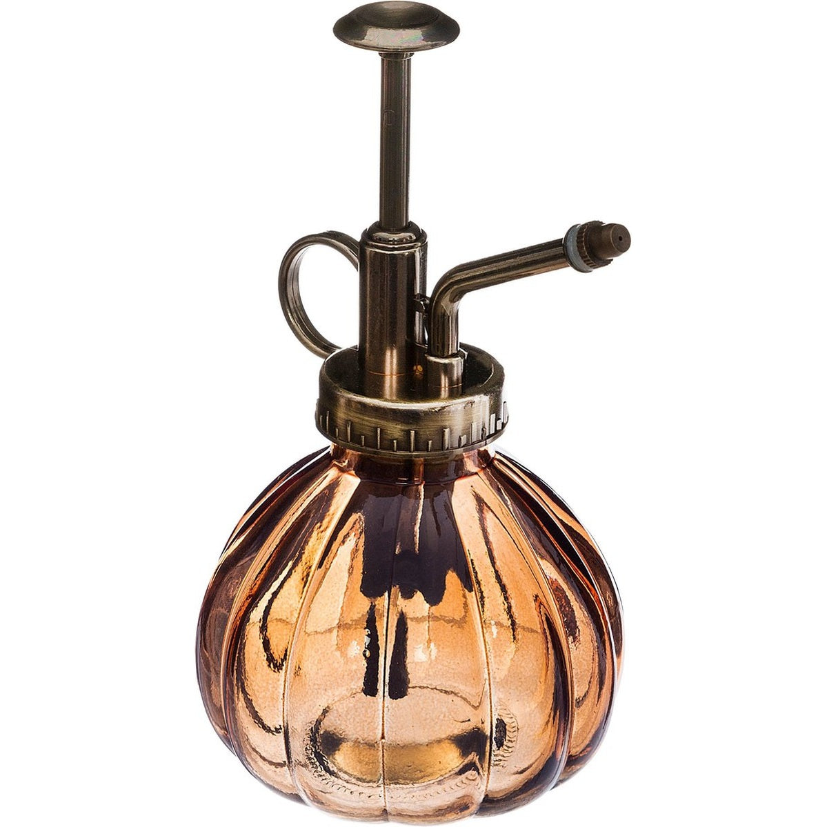 Vintage glazen spuit Ø 8 x 16 cm koper - Atmosphera