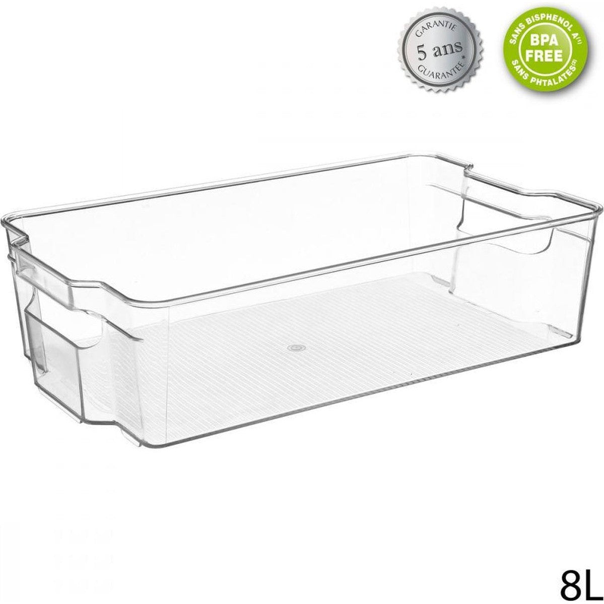 Waal - Koelkast organizer - Doorzichtig keuken bakjes - Keukenkastorganizers - Opbergbak - Bewaardoos - Opbergdoos - Lade - Schuiflade- Blikjeshouder - Pakjeshouder - Fridge organizer - Badkamer Mandjes - kleding en sokken opslag bakje - transparant