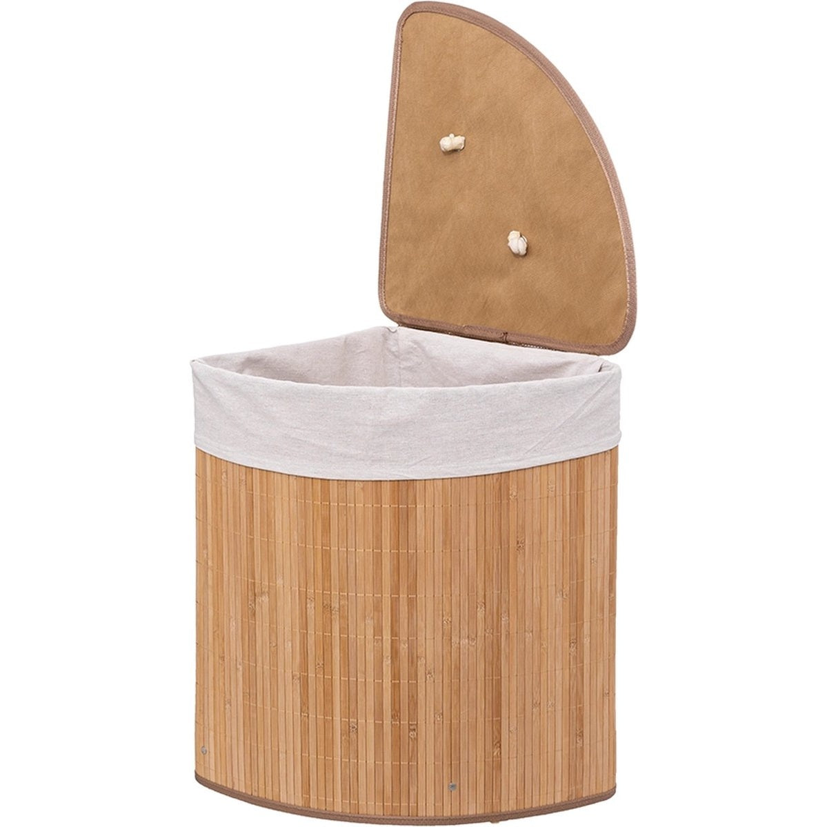 Wasmand Bamboe Hoek 48 Liter - Laundry Basket Corner
