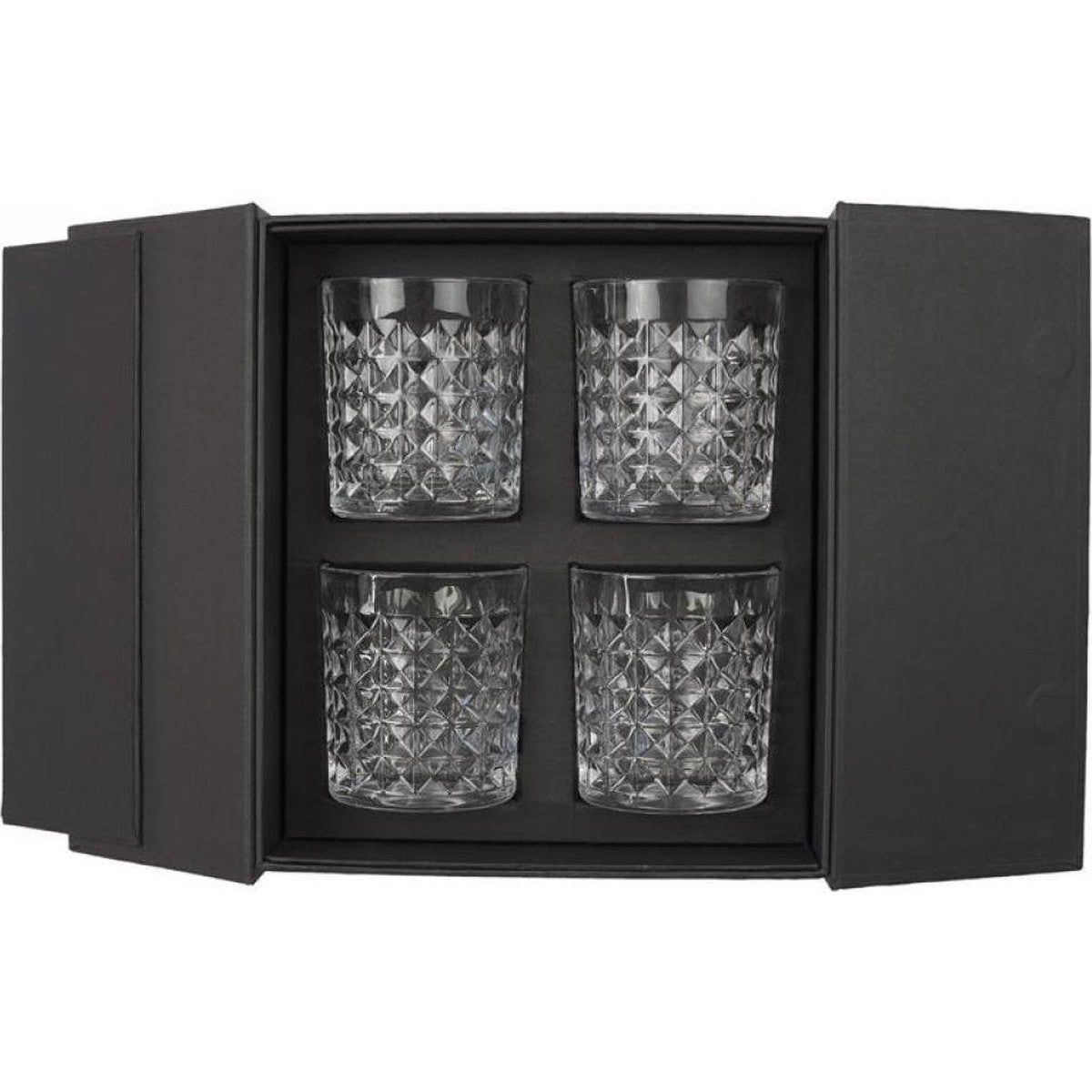Whiskeyglazen Diamonds set 4 stuks - in geschenkdoos