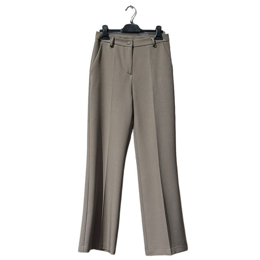 Wide Leg Trousers - Taupe - MODESTNOVA