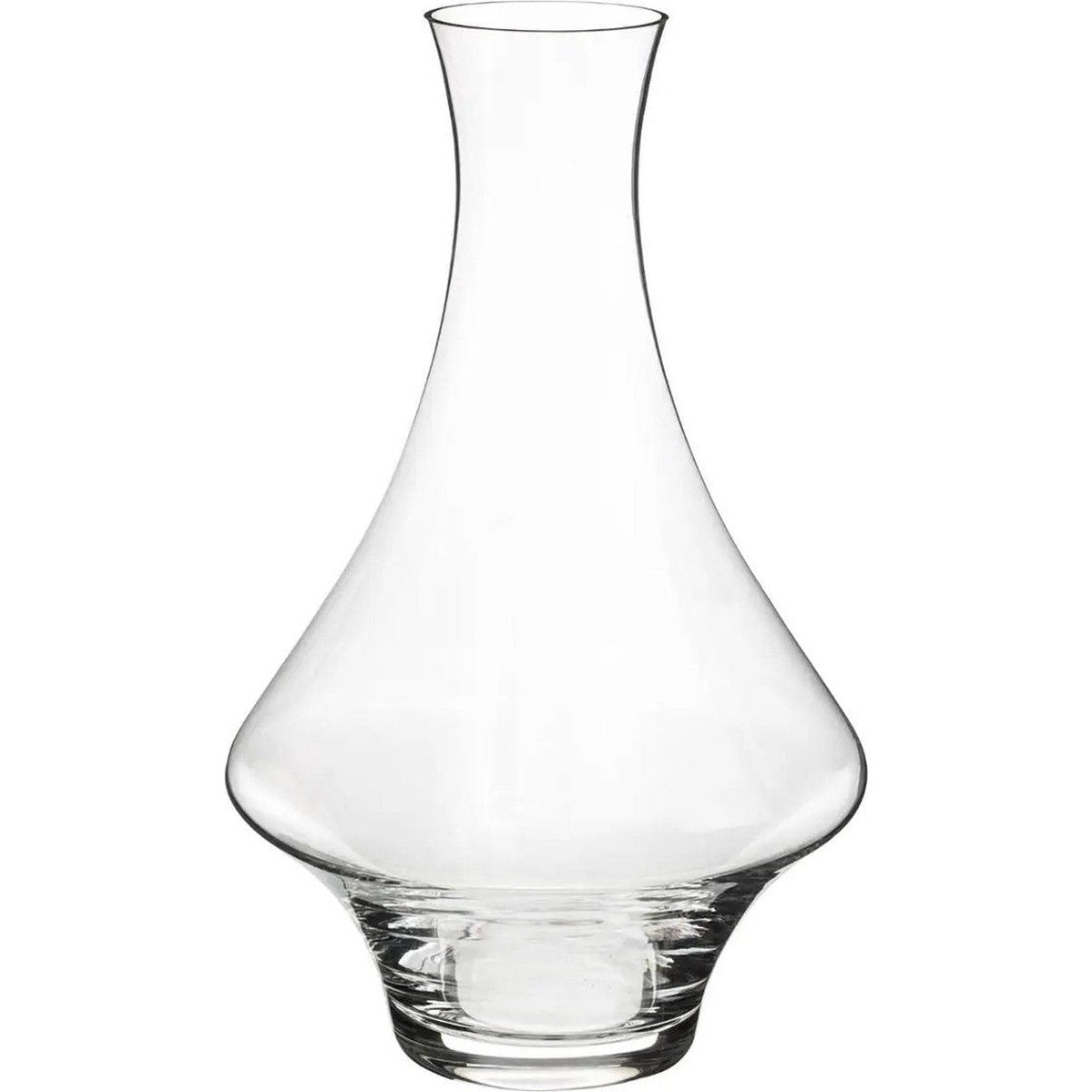 Wijn karaf/decanteer kan 1,65 liter van glas met taps toelopende hals - D16 x H26 cm - Waterkan - Sapkan