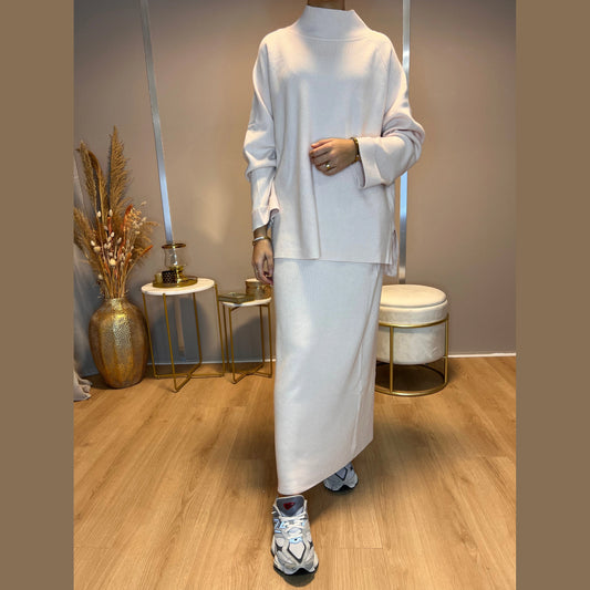 Yara Twinset - Zalm - MODESTNOVA