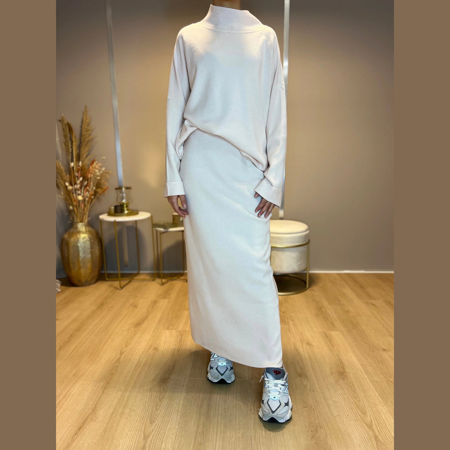 Yara Twinset - Zalm - MODESTNOVA